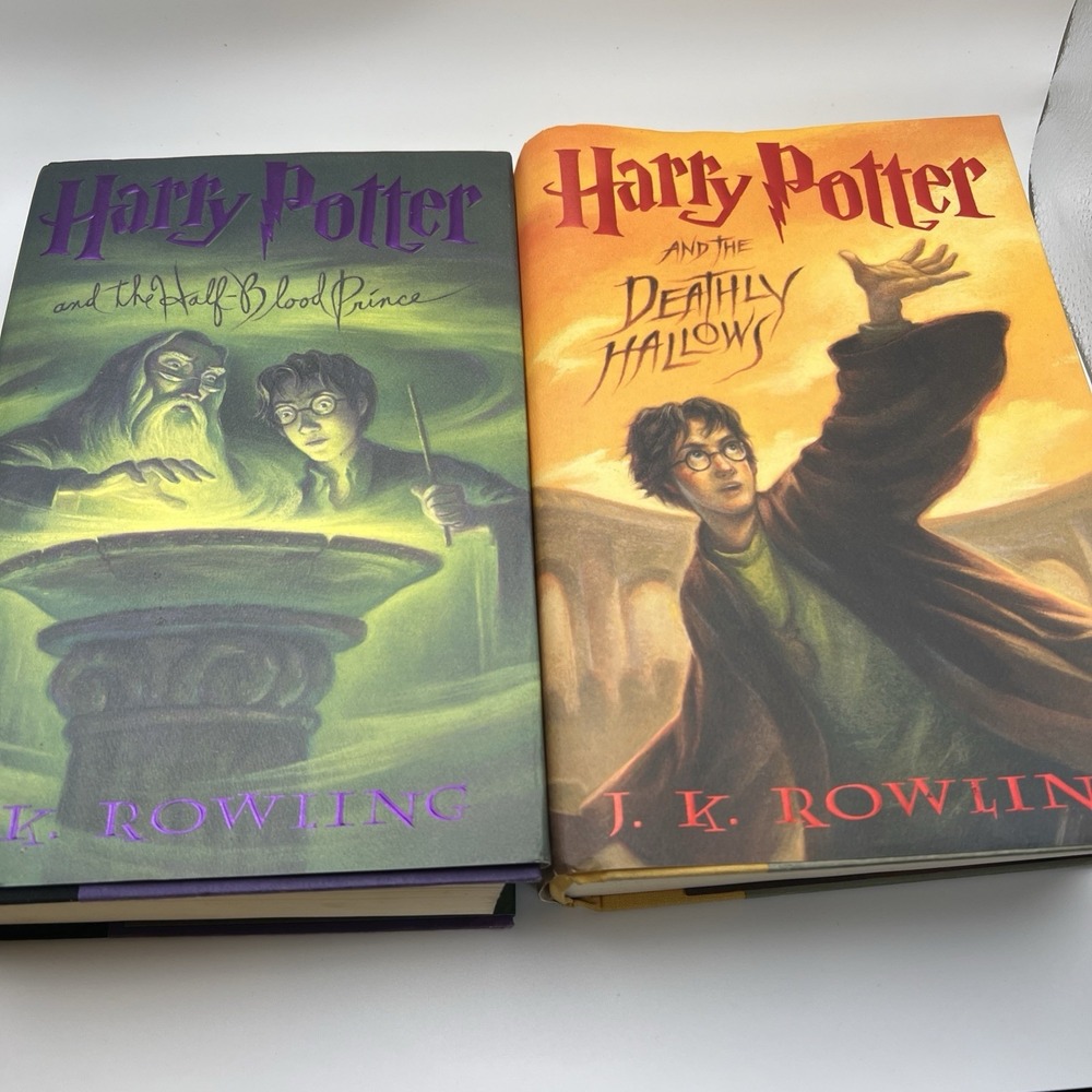 Harry Potter & Deathly Hallows + Half Blood Prince 1st editions U.S. J.K.Rowling